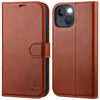OCASE Luxe Wallet Case for iPhone 14 Plus - Brown
