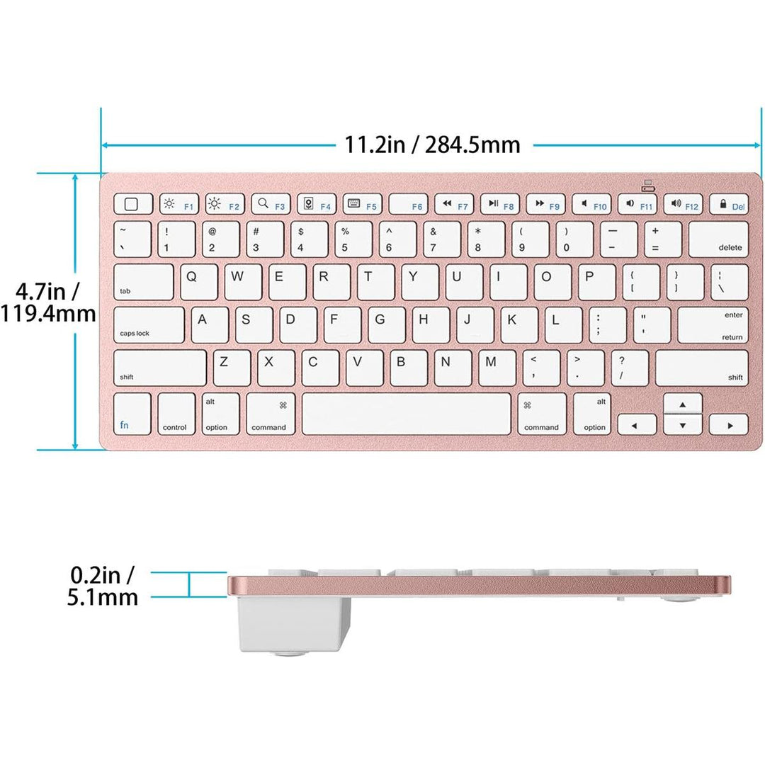 Pink Gold Bluetooth Keyboard - DOKUTRONIX