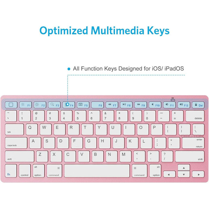 RoseGold Blūtooth Keyboard: Elegance Meets Function - DOKUTRONIX