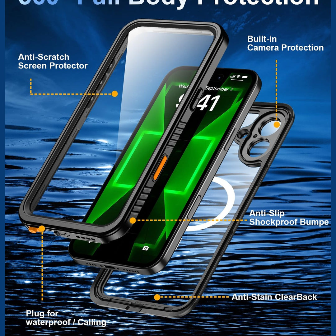 Oneagle IP68 MagSafe Waterproof iPhone 16 Plus Case - DOKUTRONIX