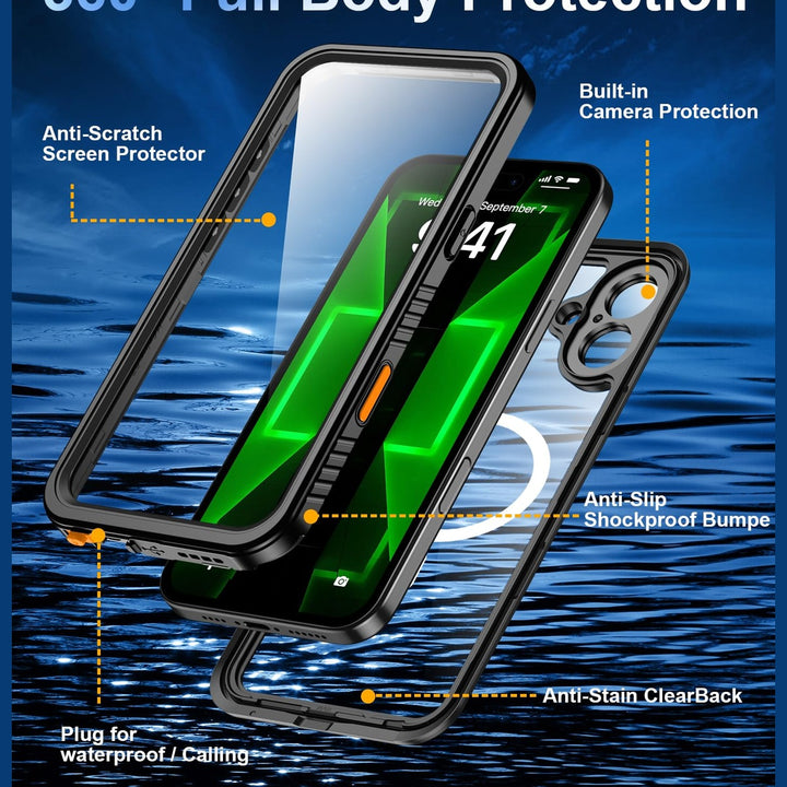 Oneagle IP68 MagSafe Waterproof iPhone 16 Plus Case - DOKUTRONIX