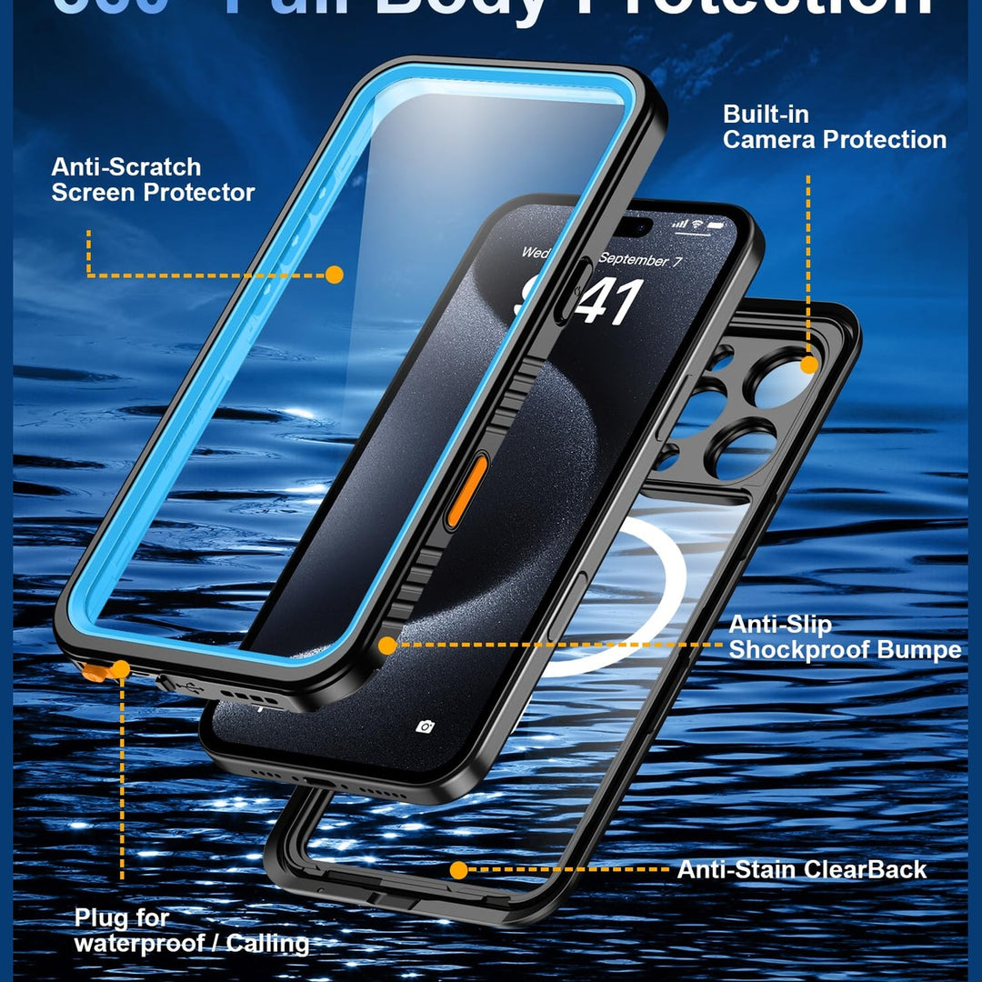 Oneagle IP68 MagSafe Waterproof iPhone 16 Plus Case - DOKUTRONIX