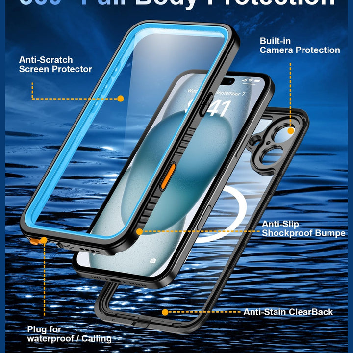 Oneagle IP68 MagSafe Waterproof iPhone 16 Plus Case - DOKUTRONIX