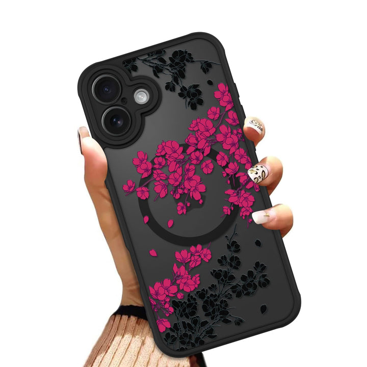 Floral MagSafe Phone Case - White - DOKUTRONIX