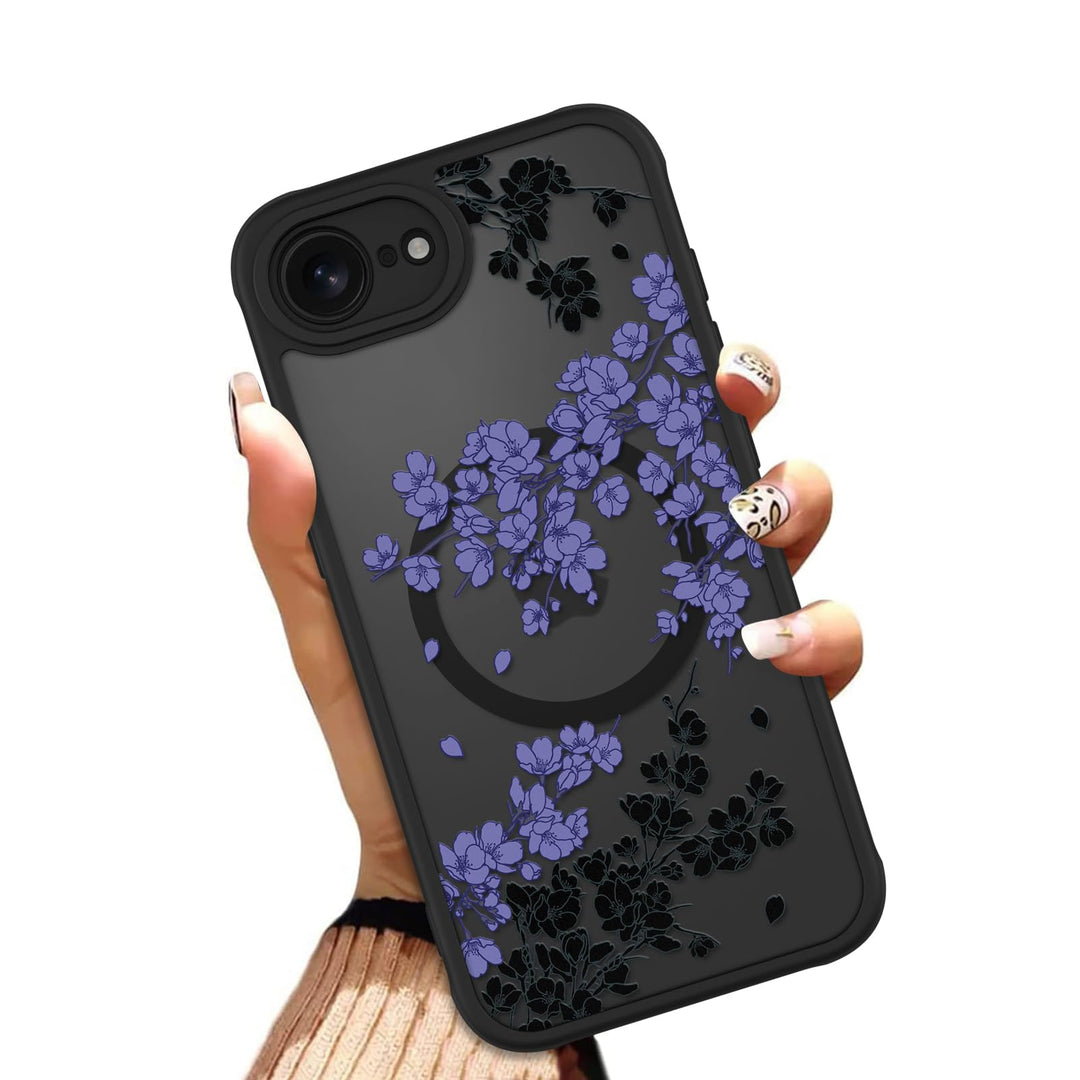 Floral MagSafe Phone Case - White - DOKUTRONIX