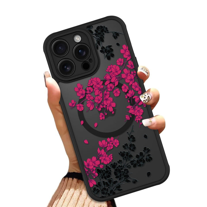 Floral MagSafe Phone Case - White - DOKUTRONIX