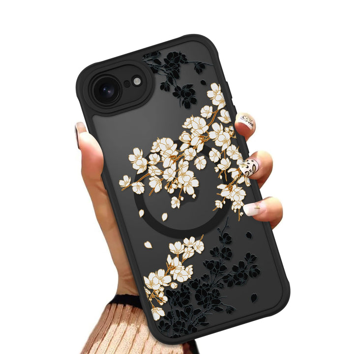 Floral MagSafe Phone Case - White - DOKUTRONIX