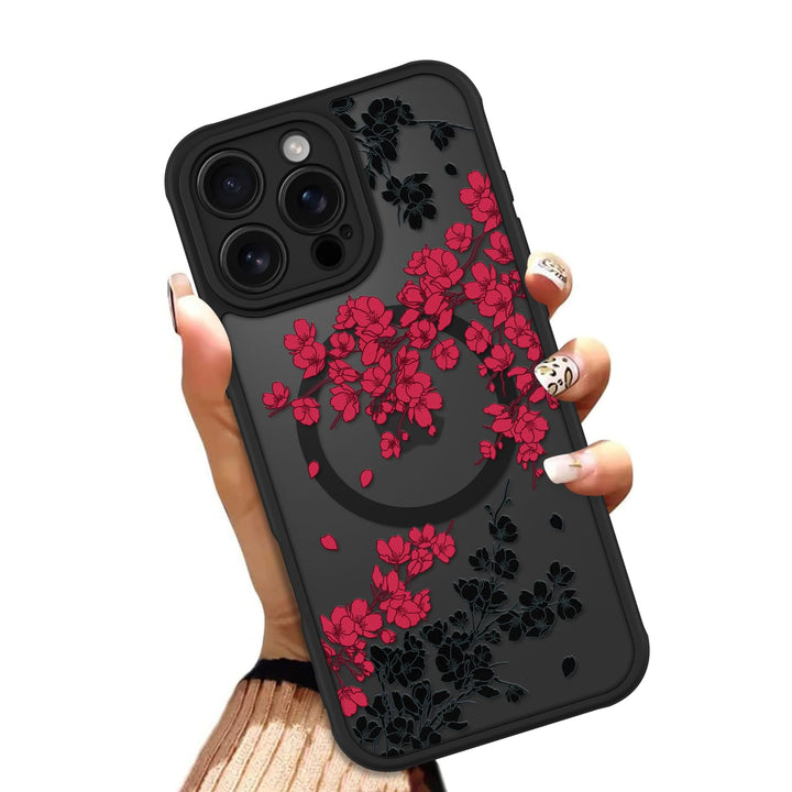 Floral MagSafe Phone Case - White - DOKUTRONIX