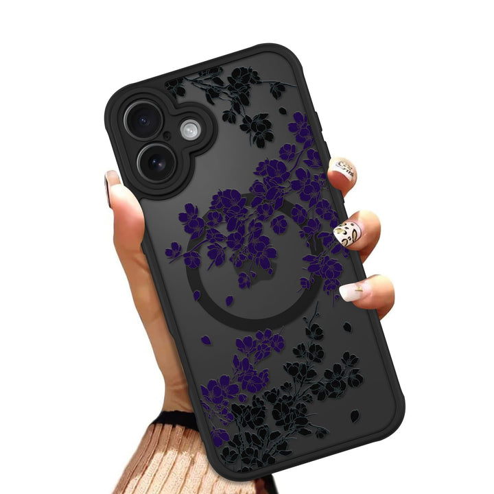 Floral MagSafe Phone Case - White - DOKUTRONIX