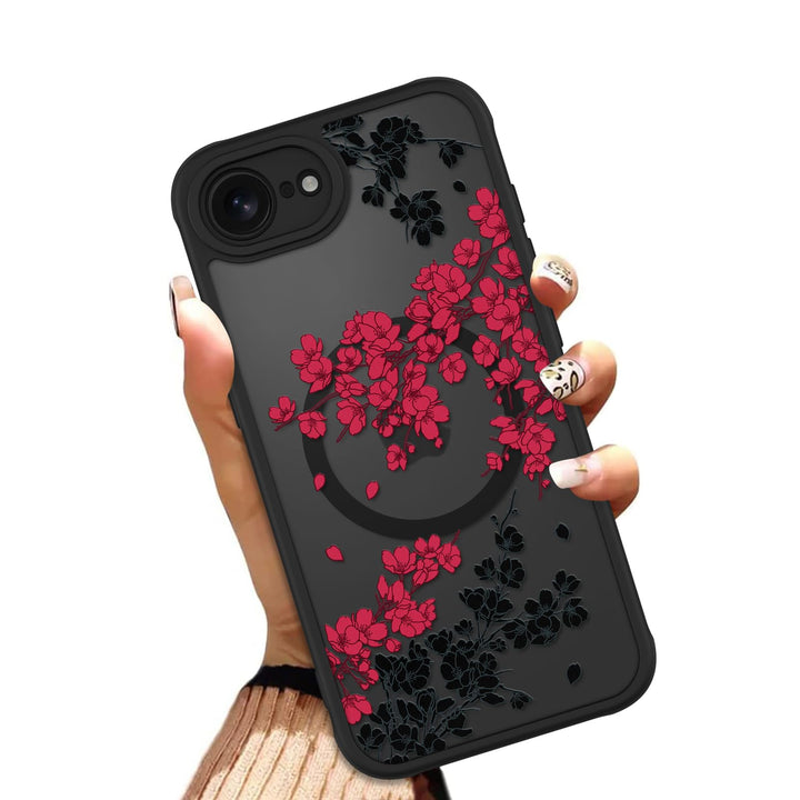 Floral MagSafe Phone Case - White - DOKUTRONIX