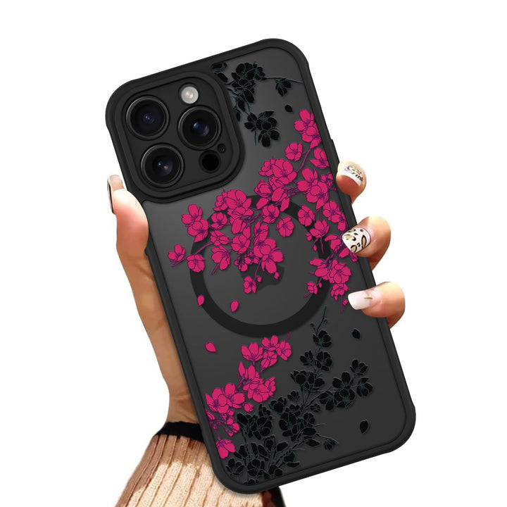 Floral MagSafe Phone Case - White - DOKUTRONIX