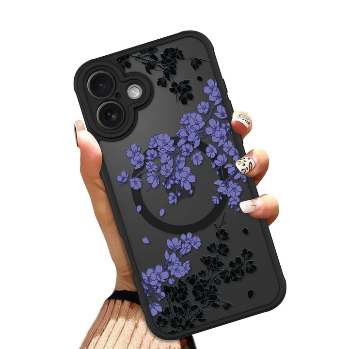 Floral MagSafe Phone Case - White - DOKUTRONIX