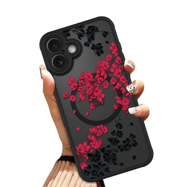 Floral MagSafe Phone Case - White - DOKUTRONIX