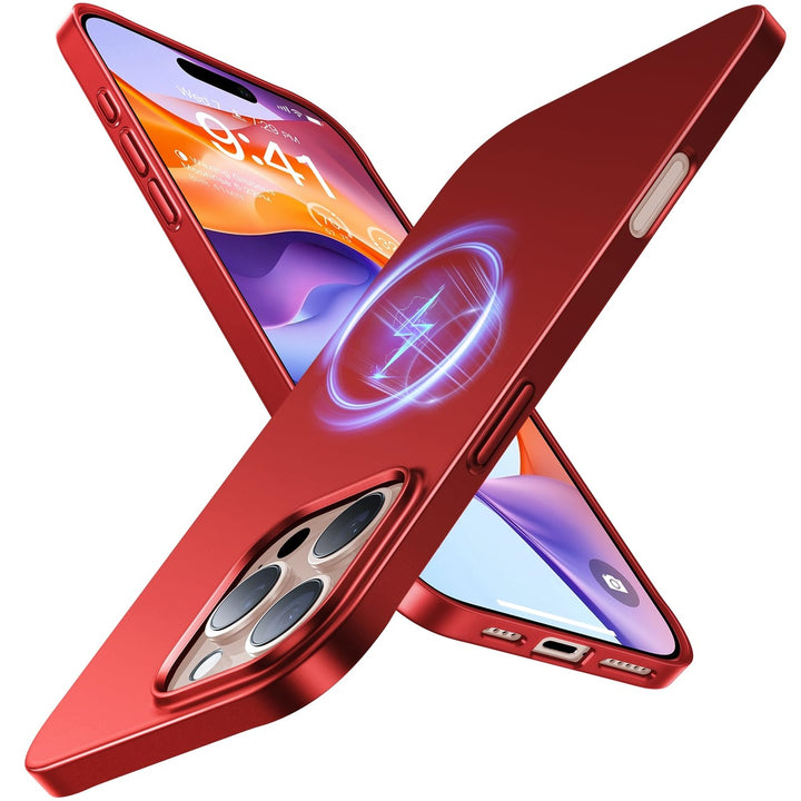 OriginFit MagSafe Slim Case for iPhone 16 Pro Red - DOKUTRONIX