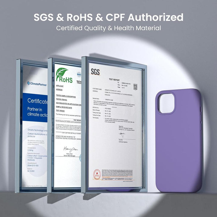 ORNARTO Amethyst Slim Silicone Case for iPhone 15 - DOKUTRONIX