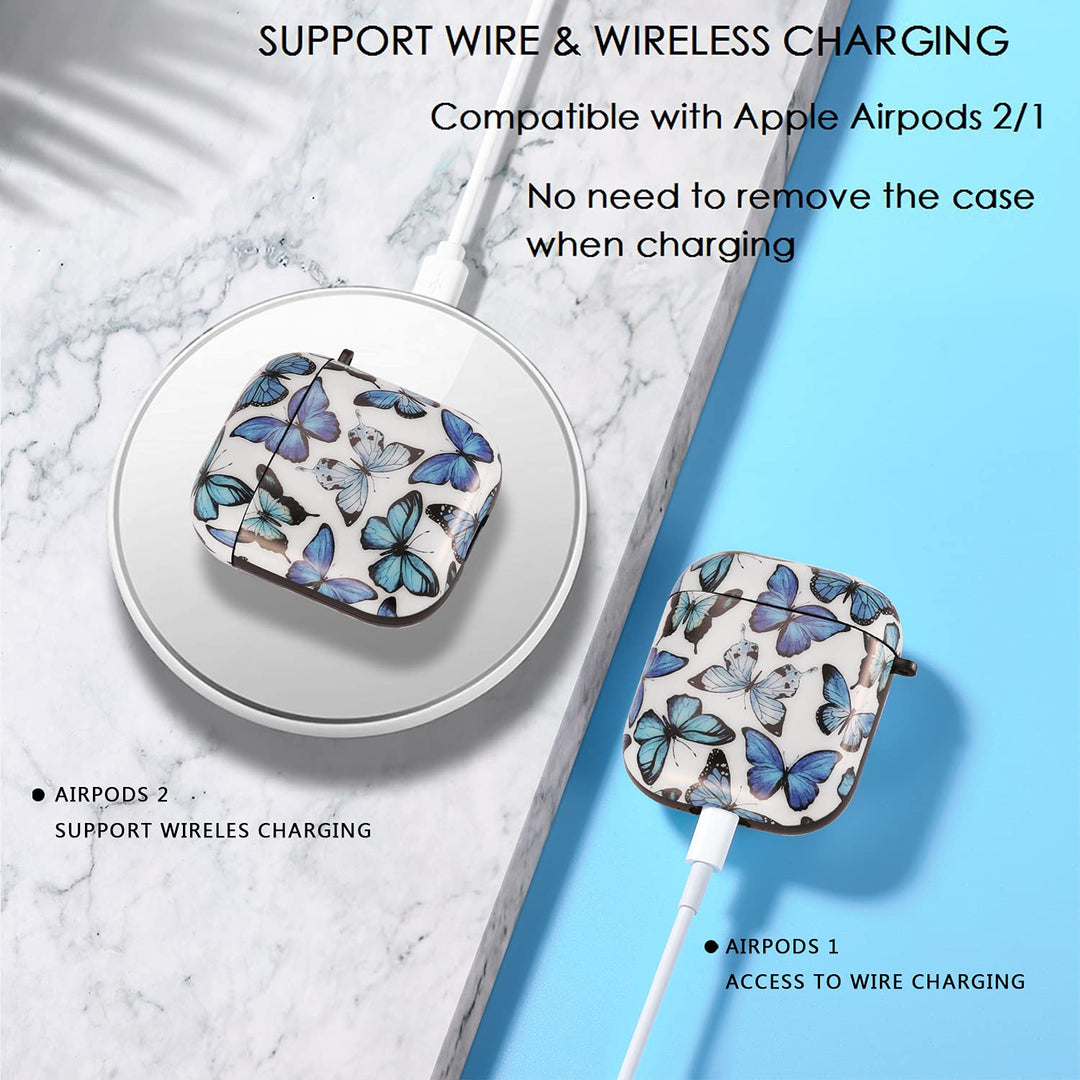 Butterfly Bliss AirPods Case: Cute & Chic Shield - DOKUTRONIX