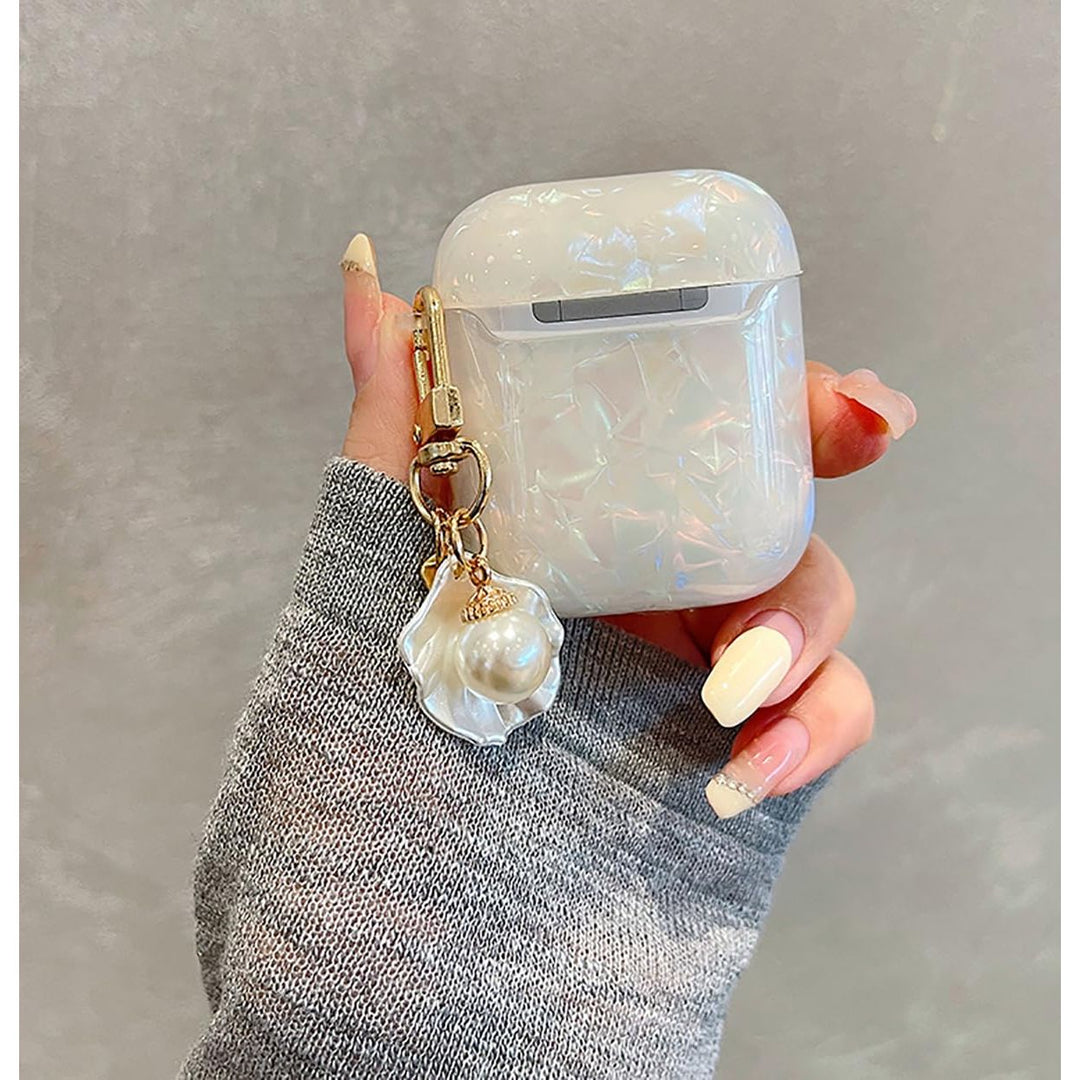 Glitter Pearl AirPods Case & Cleaner Kit for Girls - DOKUTRONIX