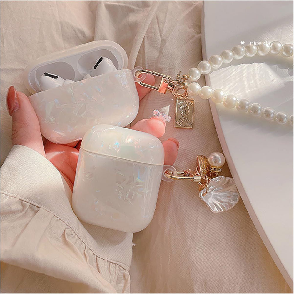 Glitter Pearl AirPods Case & Cleaner Kit for Girls - DOKUTRONIX