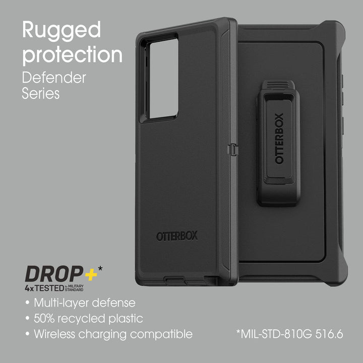 OtterBox Galaxy S22 Ultra Armor Case - Black Rugged - DOKUTRONIX