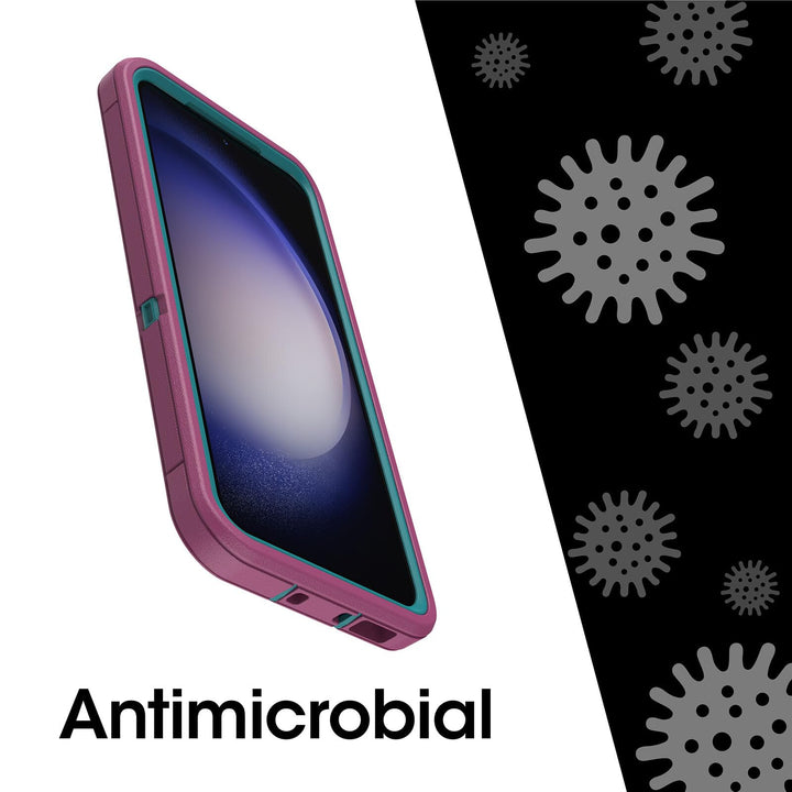 GalaxDefender Case - Black, Rugged & Durable with Port & Microbial Protection - DOKUTRONIX