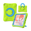 PEPKOO Kids iPad Case - Green Shockproof Stand