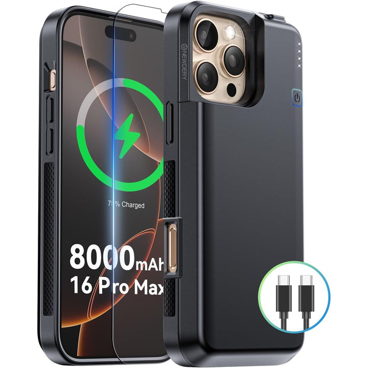PowerMax 8000: Phone 16 Pro Battery Case & Charger - DOKUTRONIX