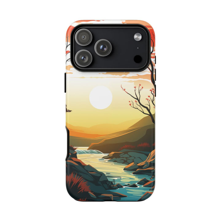 RIVER SUNSET | Tough Phone Case