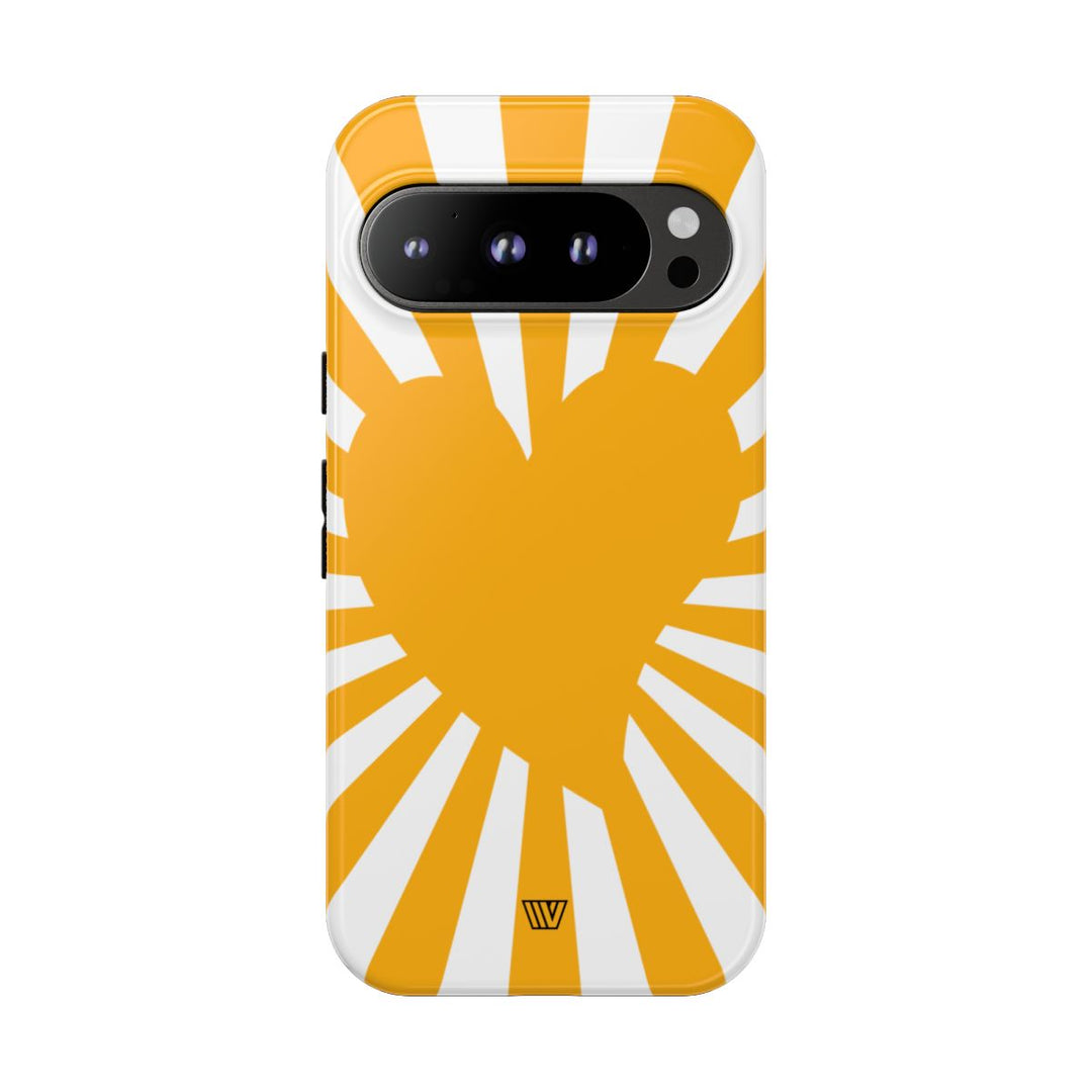 HEART SUN RAYS | Tough Phone Case