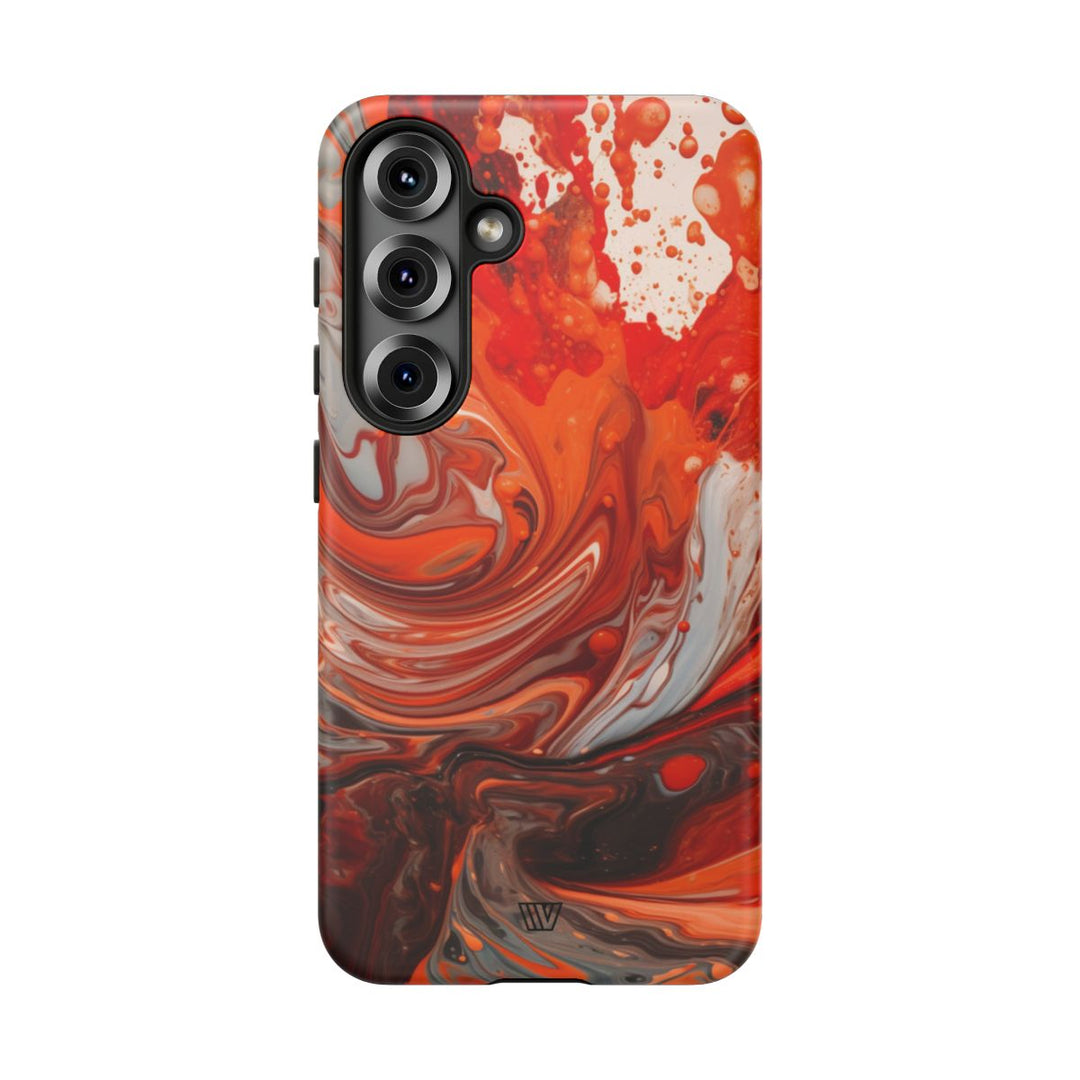 WHITE FIRE PAINT SWIRL | Tough Phone Case
