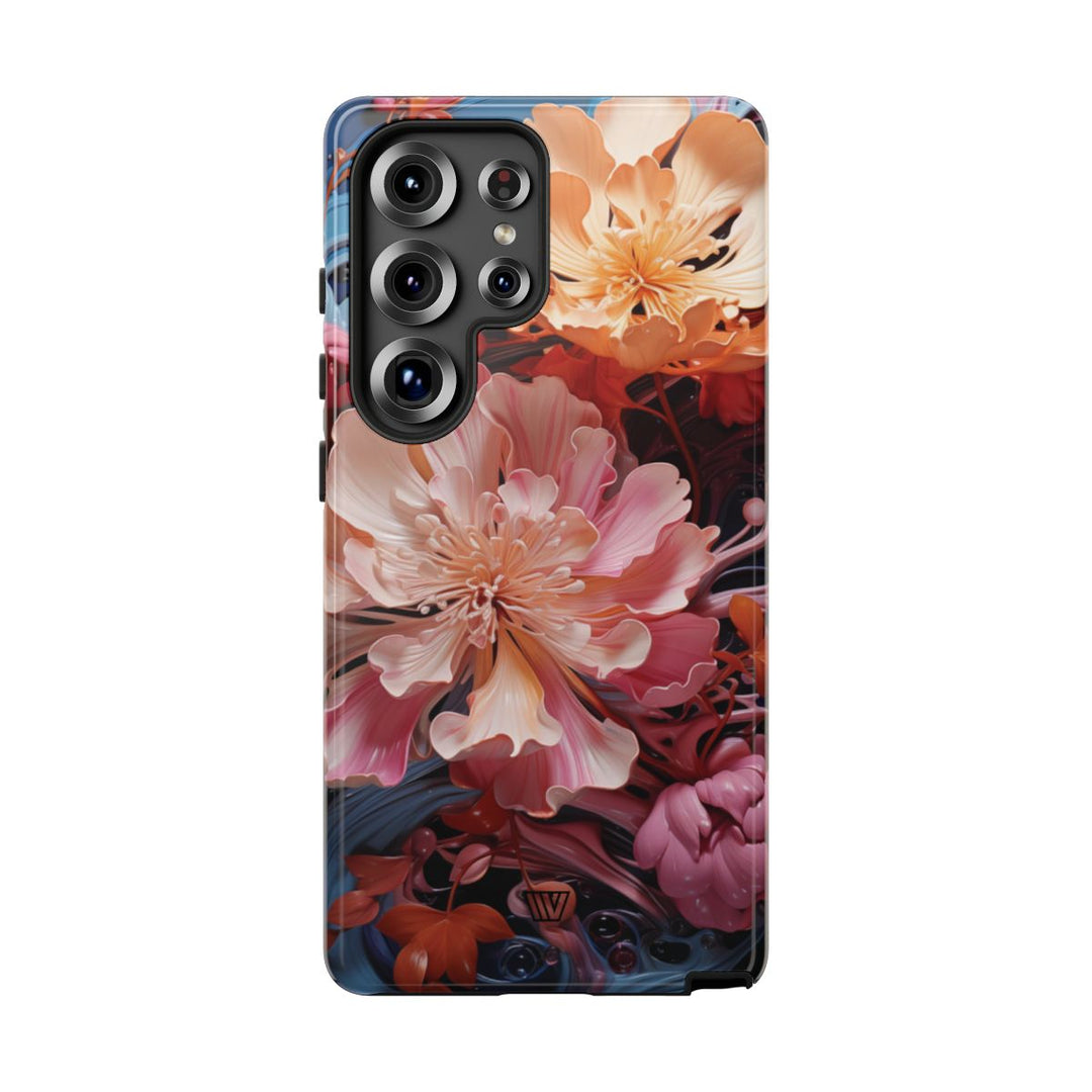 PAINT SWIRL FLOWERS | Tough Phone Case