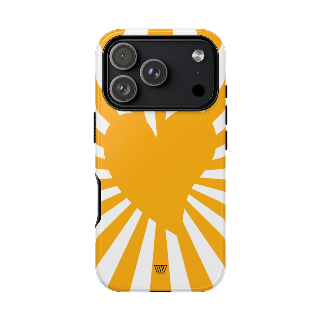 HEART SUN RAYS | Tough Phone Case