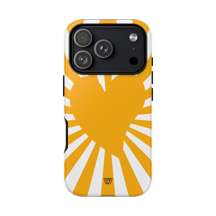 HEART SUN RAYS | Tough Phone Case