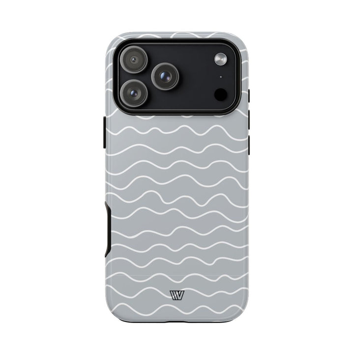 GRAY WAVES | Tough Phone Case