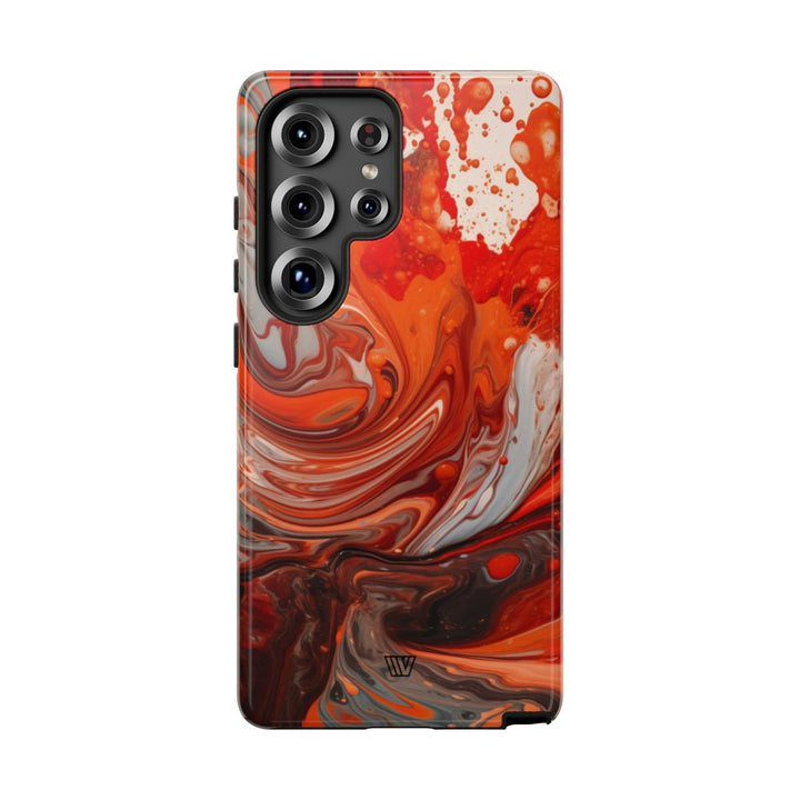 WHITE FIRE PAINT SWIRL | Tough Phone Case