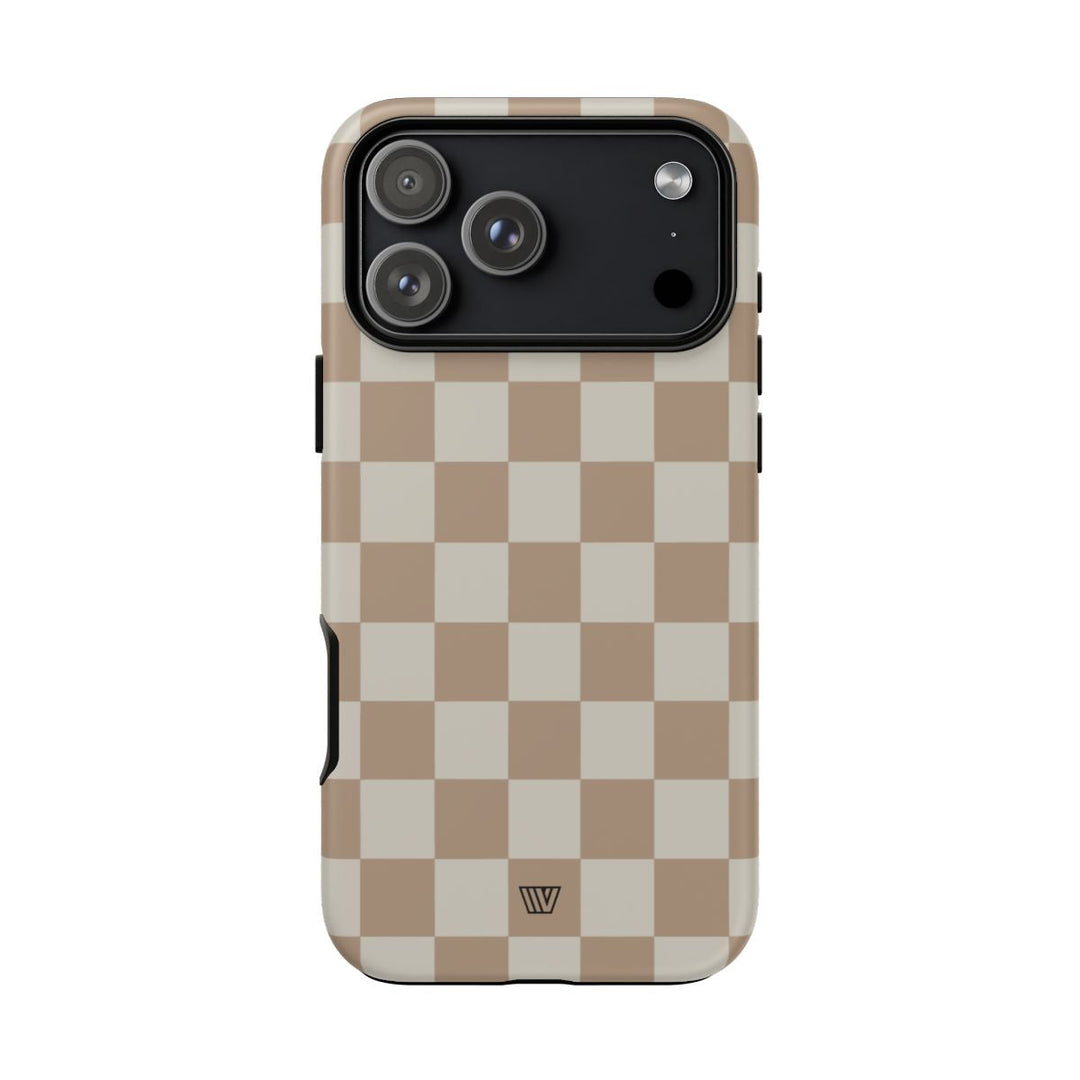 NEUTRAL CHECKERBOARD | Tough Phone Case
