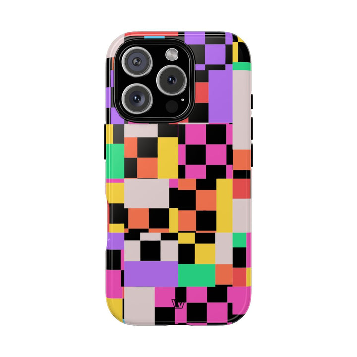 MASHED UP CHECKERBOARD | Tough Phone Case