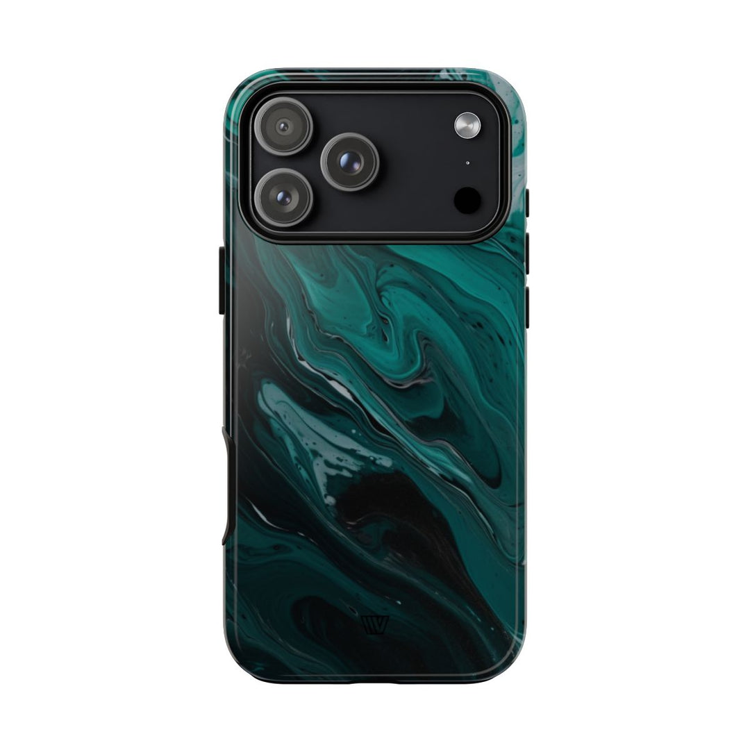 TEAL PAINT SWIRL | Tough Phone Case