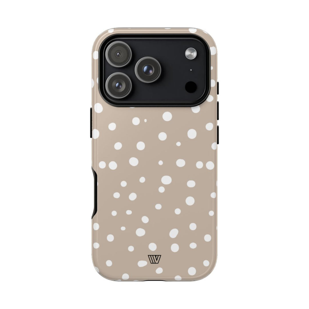 BEIGE DOTS | Tough Phone Case