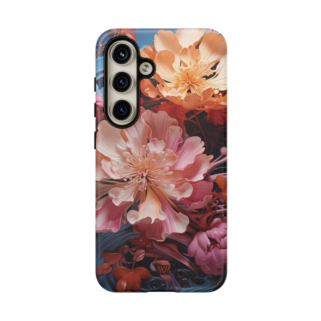 PAINT SWIRL FLOWERS | Tough Phone Case