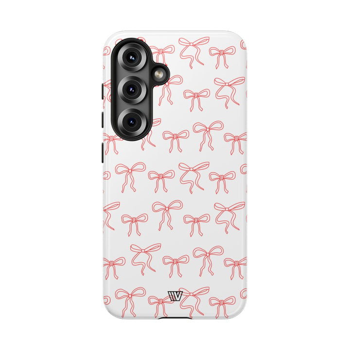 RED RIBBON CHARM | Tough Phone Case