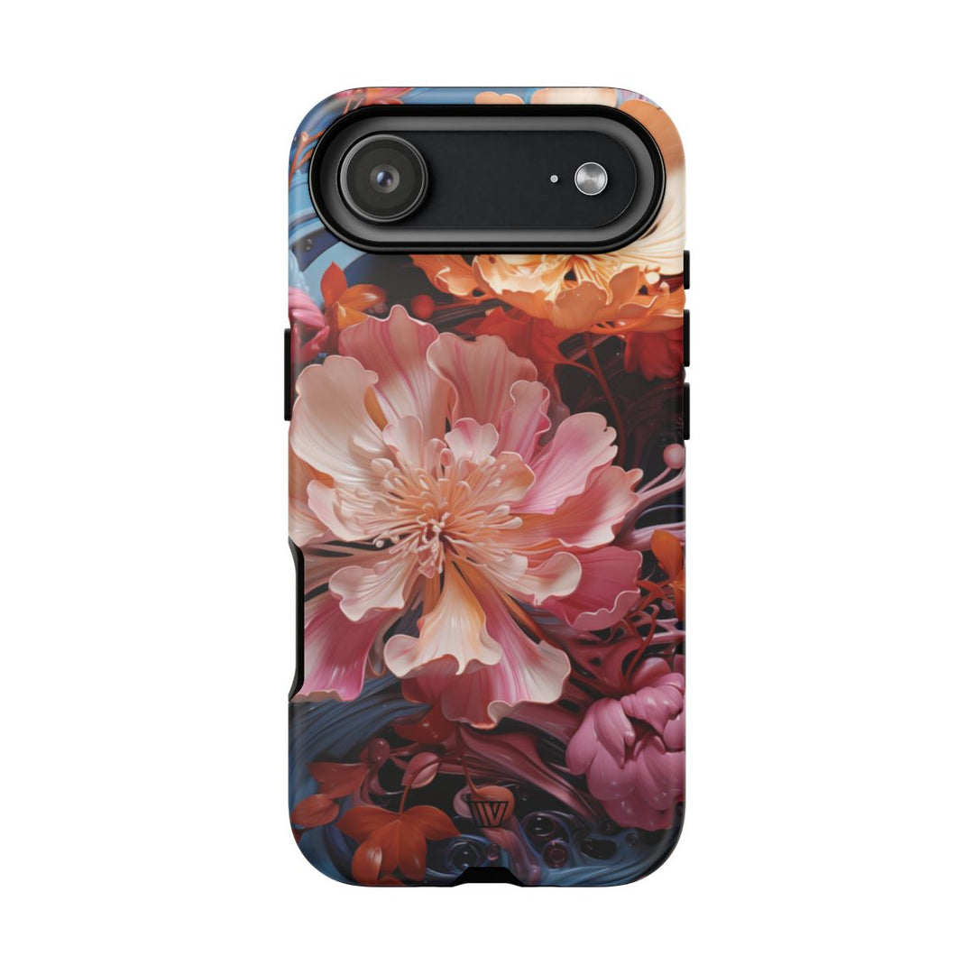 PAINT SWIRL FLOWERS | Tough Phone Case