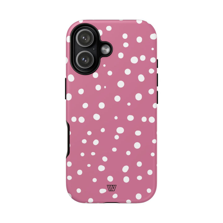 BLUSH RED DOTS | Tough Phone Case