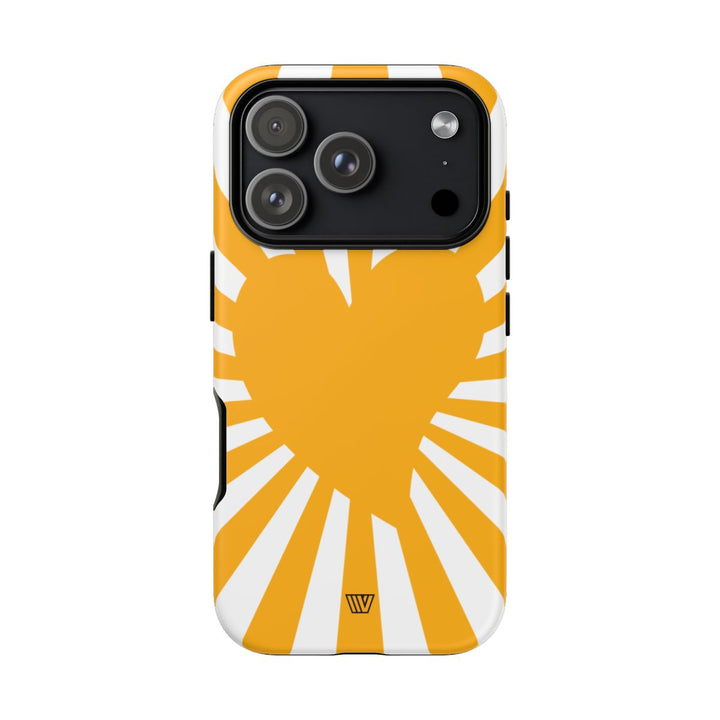 HEART SUN RAYS | Tough Phone Case