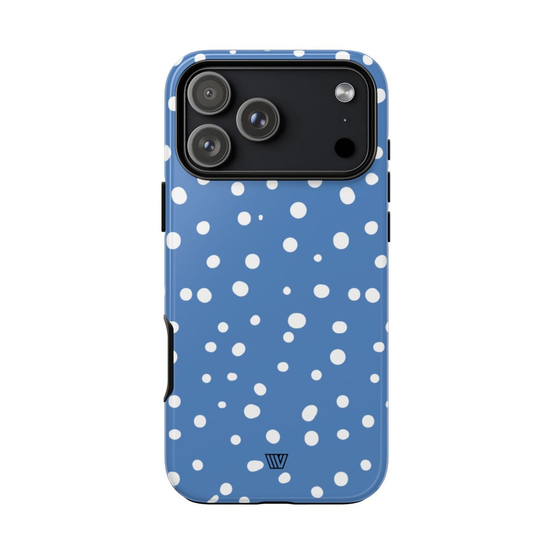 DUSTY BLUE DOTS | Tough Phone Case