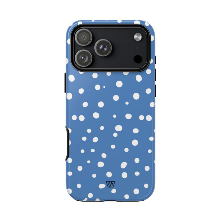 DUSTY BLUE DOTS | Tough Phone Case