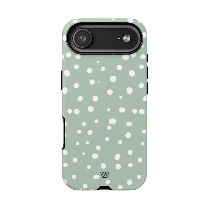 PASTEL GREEN DOTS | Tough Phone Case
