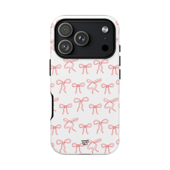 RED RIBBON CHARM | Tough Phone Case