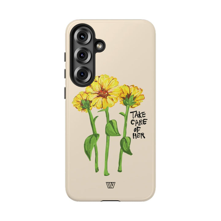 TAKE CARE OF HER | Tough Phone Case