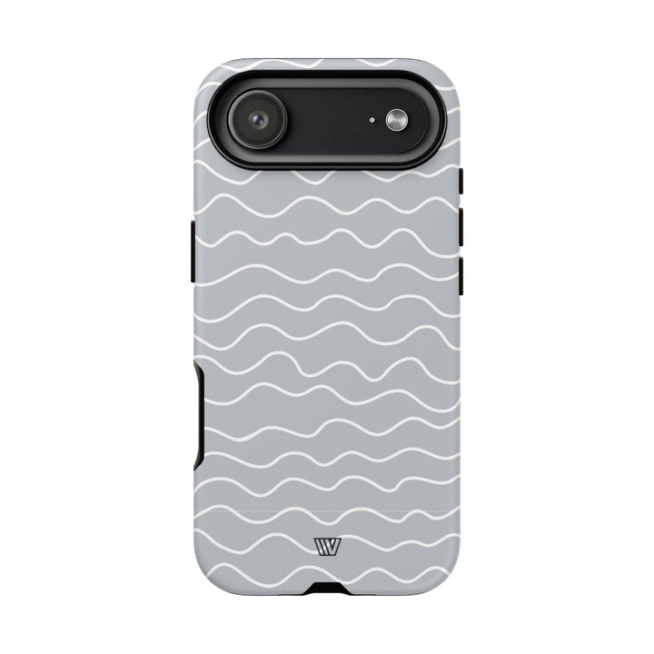 GRAY WAVES | Tough Phone Case