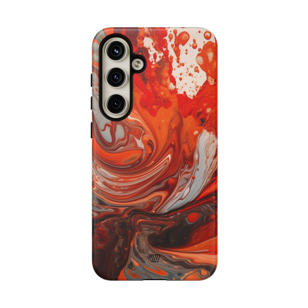 WHITE FIRE PAINT SWIRL | Tough Phone Case